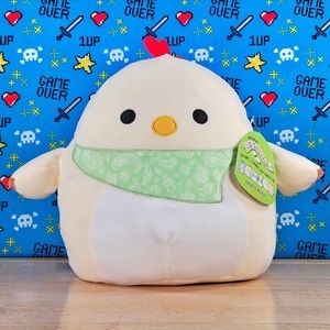 Squishmallow Todd the Chicken w/ Bandana 11" Ultrasoft Easter Holiday Plush NWT